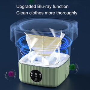 Portable washing Machine,6L Portable Clothes Washing Machines,Foldable Mini Washing Machine, Small washing machine for Baby Clothes, Underwear or Small Items, Apartment, Dorm, Camping, RV Travel