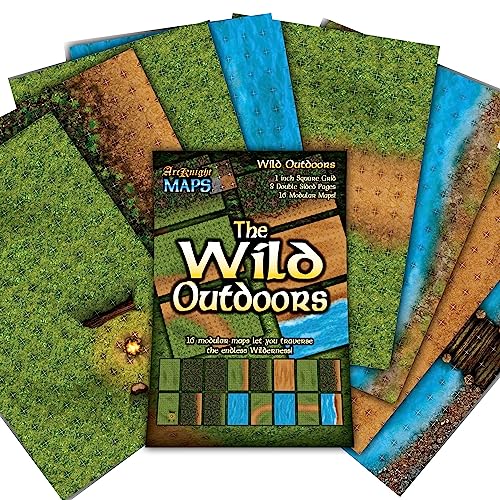 Arcknight The Wild Outdoors Roleplaying Battlemaps; 16 Modular RPG Maps ...