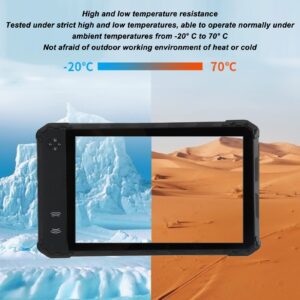 Rugged Tablet Android 11, 10in 10000 mAh Battery Tablet with NFC 4GB RAM 64GB ROM 256G Expandable, 5.0MP 13.0MP AF HD Camera, 2.4G+5.8G Dual Band WiFi Outdoor Tablet PC