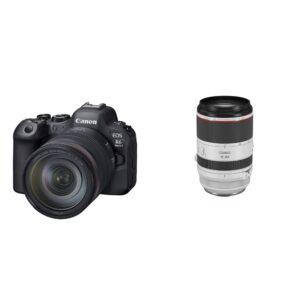 canon eos r6 mark ii rf24-105mm f4 l is usm kit with rf 70-200mm f2.8 l is usm lens, telephoto zoom lens, 3792c002