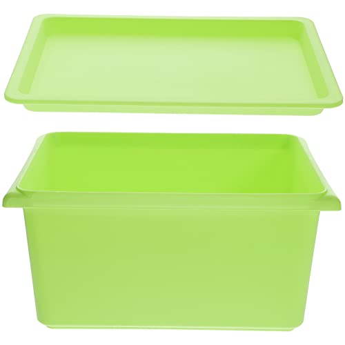 CIYODO Box Storage Box with Lid Storage Station Cube Plastic Storage Container Plastic Sundries Storage Room Organization Closet Organizers Desk Organizer Jewelry Pp Office Refrigerator