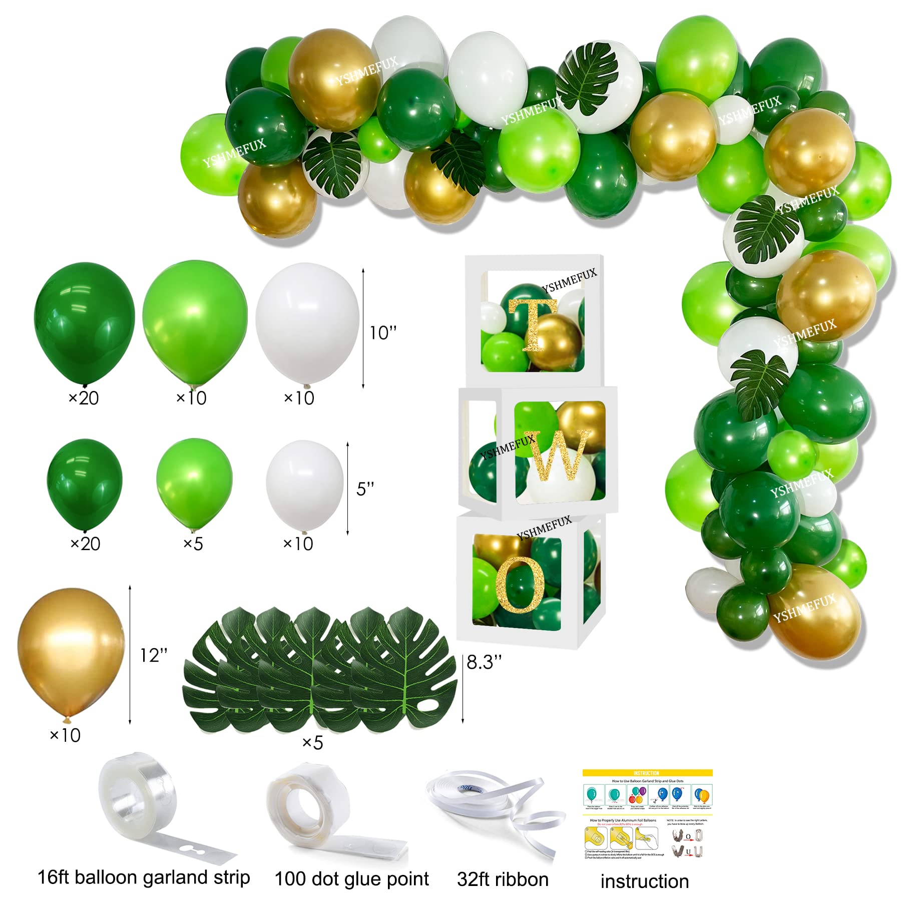 YSHMFEUX Two Wild Birthday Decorations Party Supplies, Jungle Theme 2nd Birthday Party Supplies, Jungle Safari Animal 2nd Birthday Decorations, Second Birthday Decorations for 2 Years Old Birthday