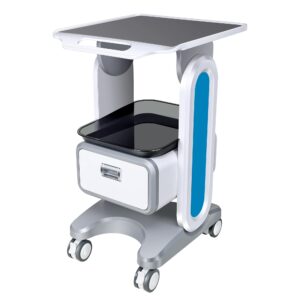 professional medical trolley cart with wheels mobile ultrasound cart beauty storage utility cart rolling cart with drawer for home bedroom salon lab hospital dental office clinic