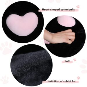 OtNiap Cute cat Paw Plush Pillows, Soft and Comfortable Sofa Cushions/Office Chair Seat Cushion Lazy Sofa Bear Paw Chair Cushion for Chair,Home, Bedroom Shop and Restaurant Decor 28"x 24" (Black)