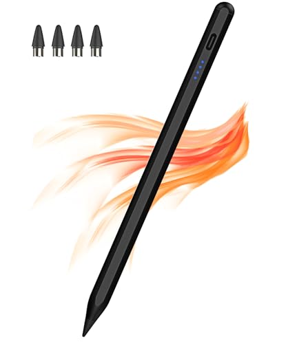 Active Stylus Pens for Touch Screens, DOGAIN Pencil for Android, Rechargeable Tablet Pen POM Tip Magnetic iPad Pencil for iPad/Pro/Air/Mini/iPhone/Samsung/Lenovo/iOS/Android and Other Touch Screen