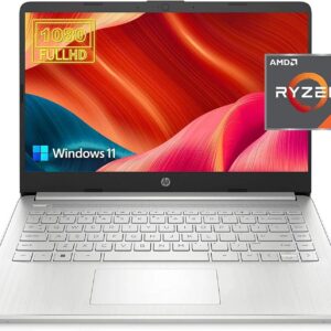 HP 2023 Newest Laptop for Business and Student, 14 Inch FHD Display, AMD Ryzen 3-3250U Processor, 16GB RAM, 512GB SSD, AMD Radeon Graphics, Bluetooth, Webcam, Windows 11 Home in S Mode, Silver