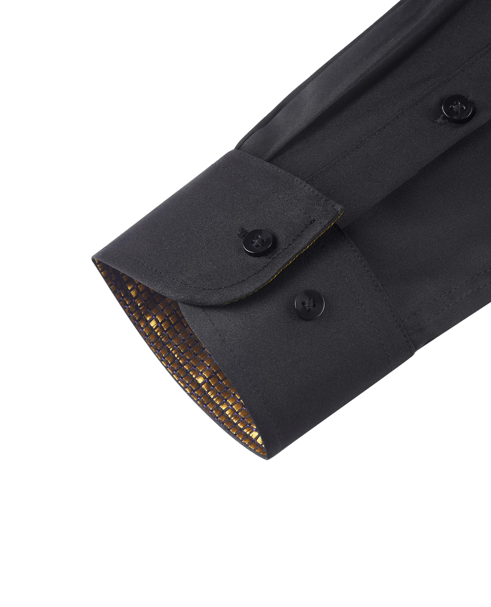 Lion Nardo Mens Black Dress Shirt Black and Gold Shirts for Men Gold Shirts for Men Mens Black Dress Shirts Gold Label