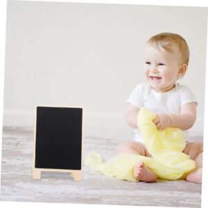 Alasum 2Pcs Small Blackboard Place Square Mini Blackboard Signs Garden Labels Double Sided Blackboard Plant Signs Kids Creative Graffiti Chalkboards Dual Purpose Ornaments Office Wooden