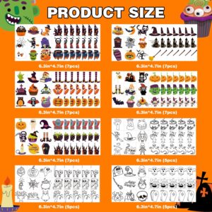 600pcs Halloween Temporary Tattoos for Kids, Assorted Colorful & Glow in the Dark Tattoo Stickers, Halloween Decorations Supplies, Party Favors, Goodie Bag Fillers, Gifts for Boys and Girls