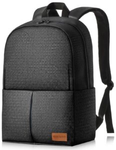 bluefatty casual daypack backpacks for women men waterproof travel backpack carry on backpack lightweight breathable for hiking-black