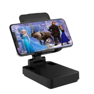 gifts for men, mobile phone stand with bluetooth for him dad women,hd surround sound perfect for home and outdoors with bluetooth speaker for desk compatible with iphone/ipad/samsung galaxy(black)
