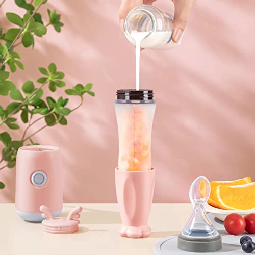 Socila Portable Baby Food Maker with Silicone Squeeze Spoon, Baby Food Processor, Blender for First Stage Baby Feeding - Liquid or Semi-Liquid Options