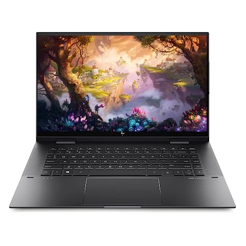 HP Envy x360 2-in-1 Laptop, 15.6“ Touchscreen FHD Display, AMD Ryzen 7 5825U Processor, 64GB RAM, 1TB SSD, HDMI, SD Card Reader, Wi-Fi 6, Windows 11 Home, Black