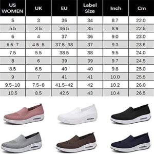 Women's Orthopedic Sneakers, Mesh Up Stretch Platform Sneakers, Comfortable Casual Fashion Sneaker Walking Shoes. (Brown,5.5)