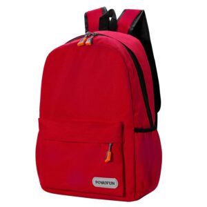 powofun 15 inch kids backpack lightweight elementary school bag kindergarten bookbag casual travel daypack