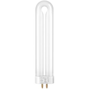 gootop replacement bulb for zap t6 pro, t8, t9,x3 bug zapper, 15w, 4-pin base, u-tube bulb twin tube bulb