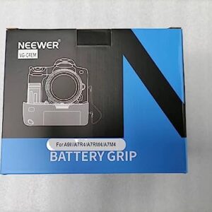 NEEWER Vertical Battery Grip Replacement for VG-C4EM with Two NP-FZ100 Batteries & Charger Kit, Compatible with Sony A7R V A7R IV A9 II A7 IV A7S III A1, BG A7IV