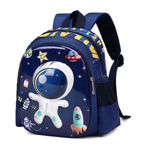 pig pig girl toddler backpack for girls boys cute kids backpack for preschool children,blue astronaut