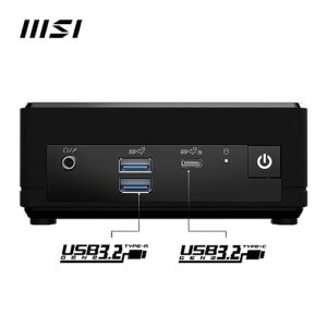 MSI Cubi N ADL Mini PC: Intel Pentium N200, Wi-Fi, Thunderbolt Type-C, Black, Non-OS/Barebone: ADL-019BUS