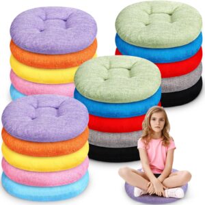 wesiti 20 pcs 15.75 inch round floor cushions circle seat pillows seating flexible seating for classroom furniture seating pillow for kids, adults, home, daycare, preschool, yoga and meditation