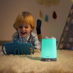 White Noise Sound Machines for Sleeping| OK to Wake Alarm Clock for Kids Adults Night Lights Nursery Essentials| Newborn Baby Girl Boy Registry| App Control Rain Shusher Soother Trainer| Bedroom Decor