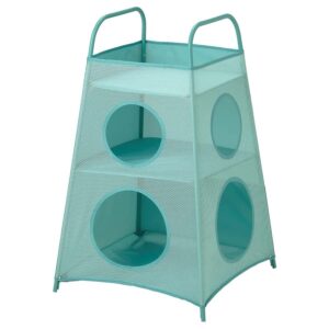 storage with compartments, turquoise organiz (polyester)