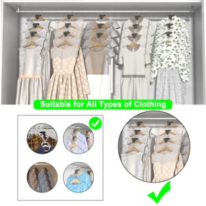 DAIFANNUO 20pc Space Clothes Hanger T-Shape Connector Hooks for Saving Closet Organization and Storage Cascading Black Premium Closet Heavy Duty Hanger Hooks Durable Hanger Connector Hooks