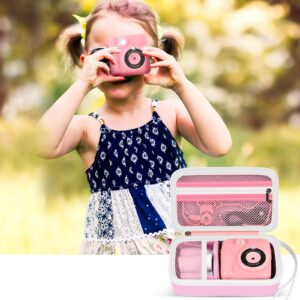 Grapsa Case Compatible with ESOXOFFORE for Dylanto for Anchioo for WEEFUN for GKTZ for Amzelas for Mafiti Instant Print Camera for Kids, Film Camera Storage Holder Organizer bag (Box Only)- Pink