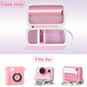 Grapsa Case Compatible with ESOXOFFORE for Dylanto for Anchioo for WEEFUN for GKTZ for Amzelas for Mafiti Instant Print Camera for Kids, Film Camera Storage Holder Organizer bag (Box Only)- Pink