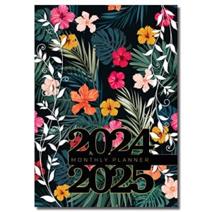 2024-2025 monthly planner, 7"x10", 100lb cover, spiral bound, 2 year calendar great for organization & scheduling