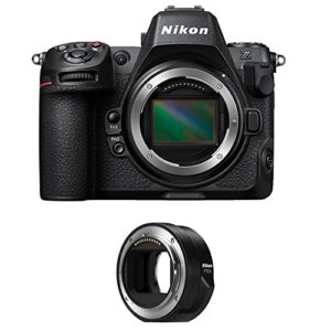 nikon z8 mirrorless camera (body only) bundle with nikon ftz ii mount adapter (international model)