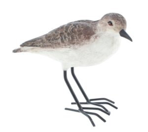 the bridge collection realistic shorebird figure - resin sandpiper bird statue - tabletop beach decor for lake house, coastal decor - oceanside decor accents for home