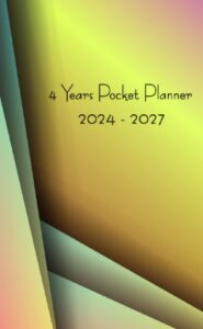 4 years pocket planner 2024 - 2027