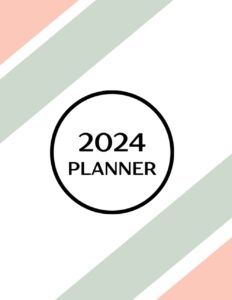 daily planner 2024 one page per day: one year 365 day fully line and dated journal, 2023 large daily plannerdaily