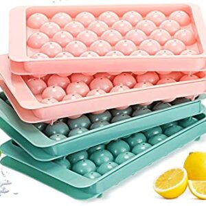 Round Ice Cube Tray with Lid Mini Ice Ball Maker Mold Ice Cube Mold Trays Ice Trays for Freezer Sphere Ice Cube Tray Ice Ball Tray