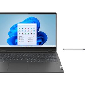 Lenovo Flex 5i 15.6" FHD Touch Screen Laptop | Intel Core i5-1135G7 Processor | 8GB RAM | 256GB SSD | Intel Iris Xe Graphics | Windows 11 Pro | Graphite Grey | Bundle with Stylus Pen