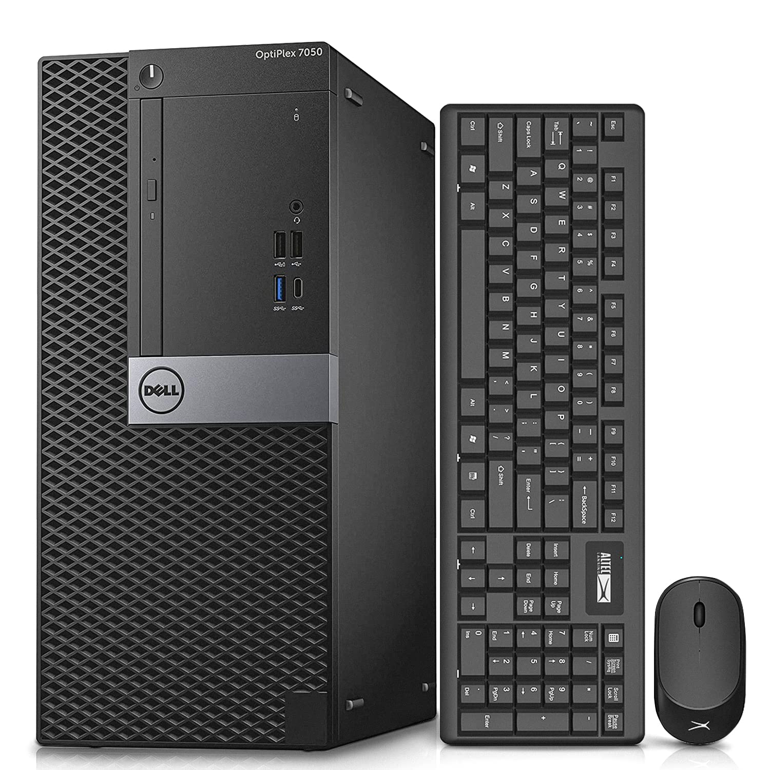 Dell OptiPlex 7050 Tower Computers,i7-6700 3.4GHz,32GB DDR4 Ram New 1TB M.2 NVMe SSD+2TB HDD,AX200 Built WiFi 6 Bluetooth 5.2,Refurbished Desktop PC,HDMI,Dual Monitor Support,Windows 10 Pro (Renewed)