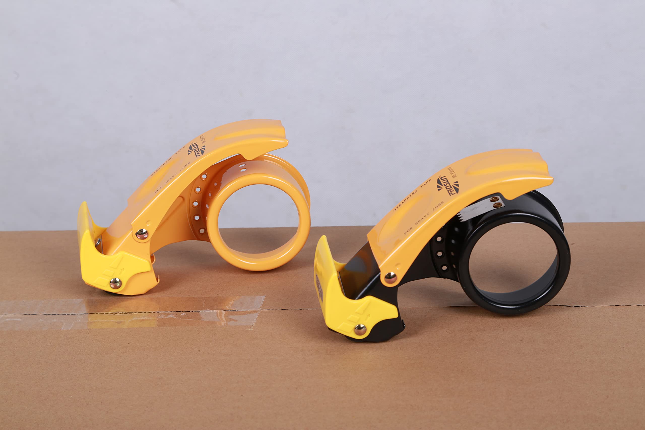 【Upgraded】PROSUN Blade Safety Pink Cover 2 Inch Professional Packing Tape Dispenser Packaging Metal Handheld Tape Gun Sealing Cutter TG11