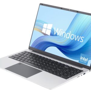 KBJPADS 15.6 Inch Laptop Computer,Intel CeleronJ4105 Processor, 6GB DDR4, 256GB SSD Storage, FHD IPS Screen(1920 * 1200) ，Quad Core Windows 10 Laptop,Thin & Light Laptop 4000mAh Battery 2.4G/5G WiFi