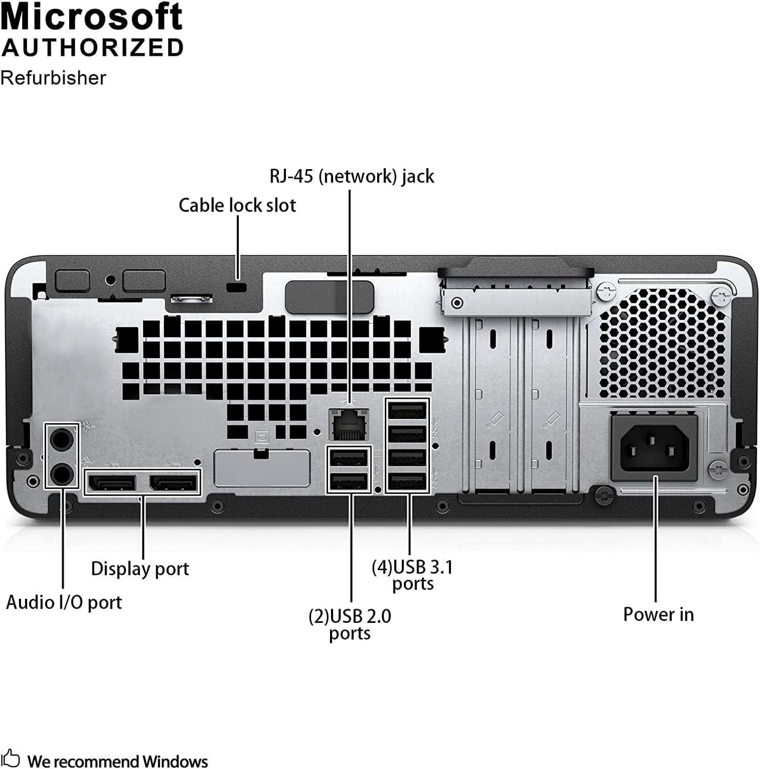 HP ProDesk 600 G4 SFF Desktop, Intel i5-8500, 32GB RAM, 512GB SSD & 500GB HDD, DVD, RGB Keyboard and Mouse, WiFi, Bluetooth, Windows 10 Pro (Renewed)