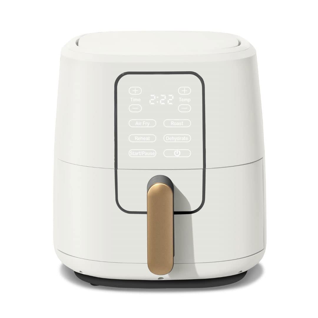 6 Quart Touchscreen Air Fryer (Color : White Icing)