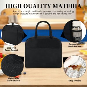 douyadady Lunch Bag Women/Men Lunch Box Women/Men (black lunch bag)