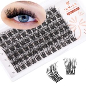 lash clusters d curl 72 pcs cluster lashes natural look lash extension clusters individual lashes, eyelash extension clusters diy lash extensions at home lashes (d mix 10-16mm, a02)