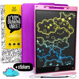 essy kids 12“ lcd writing tablet for kids drawing tablet kids writing tablet lcd drawing tablet for kids toddler writing tablet kids drawing board