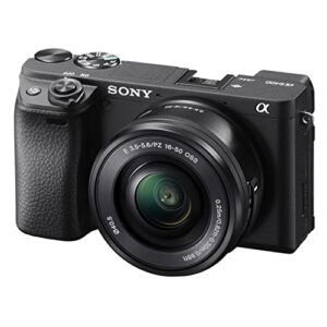 Sony a6400 Mirrorless Camera with 16-50mm Lens 64GB Memory.43 Wide Angle & 2X Lenses, Case. Tripod, Filters, Hood, Grip, & Professional Video & Photo Editing Software Kit