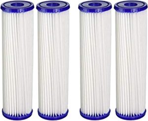 cfs – 4 pack water filter cartridges compatible with eq-pfc.35 models – remove bad taste & odor – whole house replacement water filter system, white