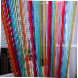 Levemolo String Tassel Screen Thread Fringe Panel Door Lace Window Panel Wedding Photo Backdrop Tassel Ribbon Curtain Macrame Curtain Boho Curtain Curtains for Living Room Bohemian Divider