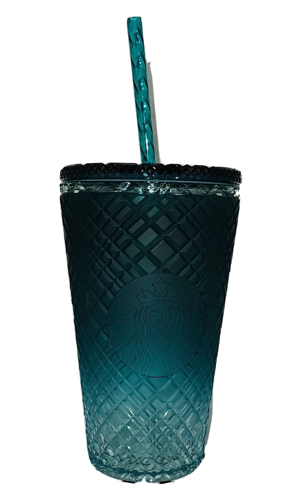 Starbucks 2023 Green Gradient Ombre Jeweled Grande Cold Cup Tumbler, 16 oz