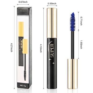 3 Color Colored Mascara Set,Green Blue Purple Mascara Colorful Long Lasting Waterproof Hyperallergenic Mascara for Eyelashes,Purple Blue Green Mascara for Eyelashes Women's Volumizing Eye Mascara Set