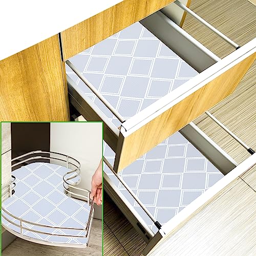 Shelf Liners for Kitchen Cabinets 15 Inch Wide X 20 Ft Closet Drawer Liner Non Adhesive Non Slip Cupboard Pantry Fridge Liners Waterproof Bathroom Drawer Protector Mat